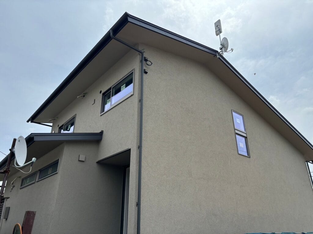 小山市駅南町コンセプトハウス建築レポート④外観のお披露目です！